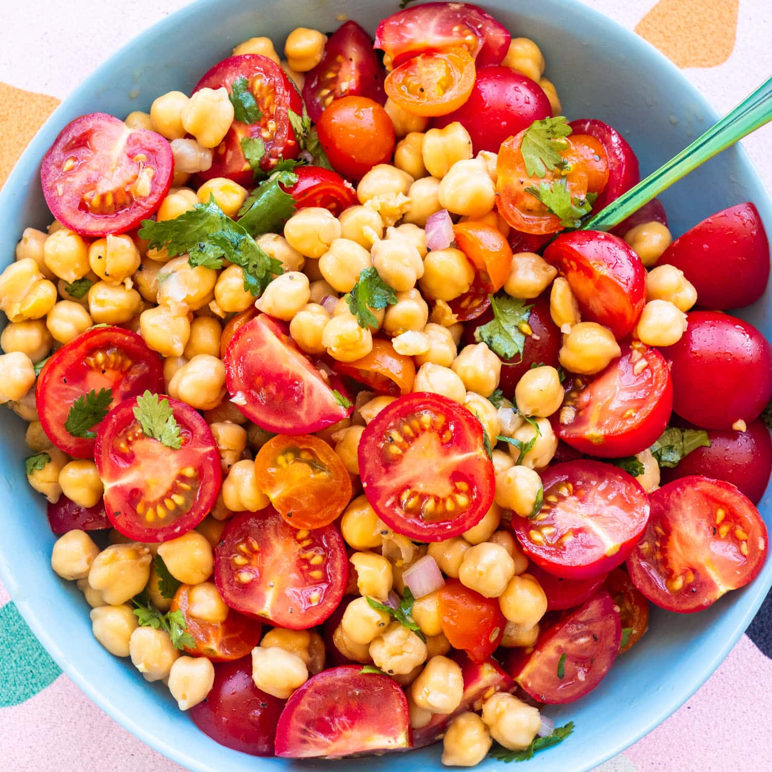 Minute Cherry Tomato & Chickpea Salad: Easy Summer Recipe